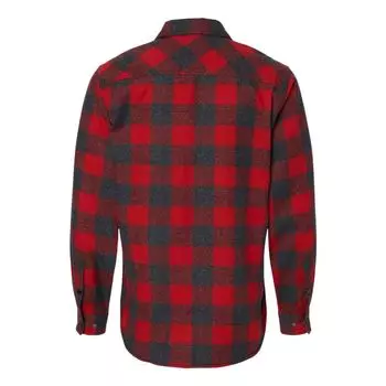 Фланелевая рубашка в клетку с длинными рукавами и защелками спереди Burnside
