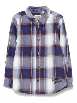 Фланелевая рубашка в клетку Scotch & Soda, синий