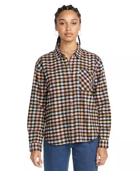 Фланелевая рубашка в клетку Volcom, фиолетовый