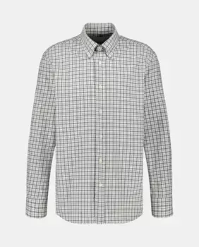 Фланелевая спортивная рубашка в клетку с длинными рукавами Emidio Tucci, темно-серый