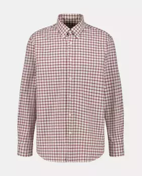 Фланелевая спортивная рубашка в клетку с длинными рукавами Emidio Tucci, цвет Granate