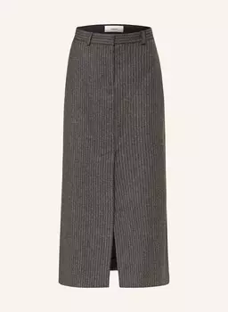 Фланелевая юбка abiss ba&sh, серый/светло-серый