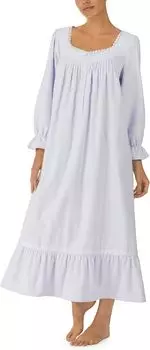 Фланелевое балетное платье с длинными рукавами Eileen West, цвет Peri