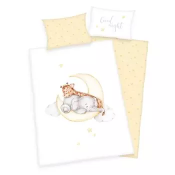 Фланелевое детское постельное белье Herding Sleeping on the Moon 100x135 см B