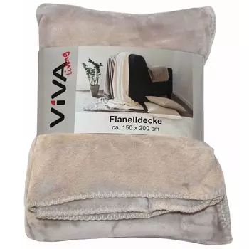 Фланелевое одеяло 150х200см треугольник. Viva Living, бежевый