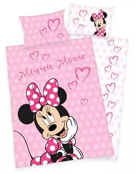 Фланелевое постельное белье Disney`s Minnie Mouse 40х60+100х135см 100% хлопок Herding