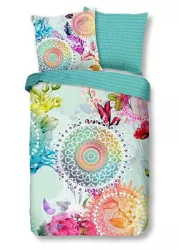 Фланелевое постельное белье Dream Castle Comfort - Акадия - разноцветные мандалы 155 x 220 см разноцветные мандалы Traumschloss