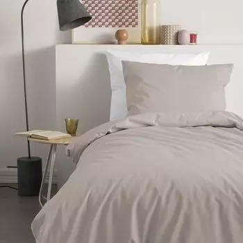 Фланелевое постельное белье «Золушка» однотонное, темно-серого цвета, мягкая и теплая классика, ВЫБОР РАЗМЕРА: 135х200 см + 80х80 см Cinderella