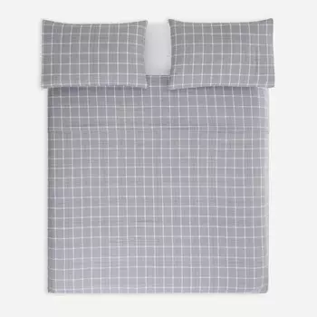 Фланелевой комплект пододеяльников El Corte Ingls, серый