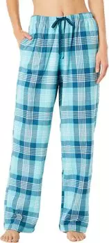 Фланелевые брюки Bean's в клетку L.L.Bean, цвет Deepwater Blue