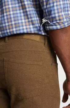 Фланелевые брюки цвета бурбон Mountainside Five Pock Peter Millar