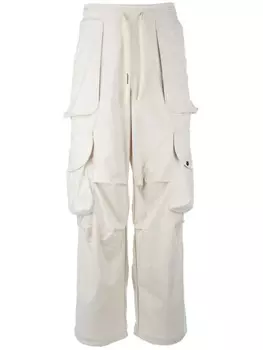 Фланелевые брюки-карго A Paper Kid, нейтральный цвет