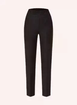 Фланелевые брюки роза с блестящей пряжей Cambio, серый