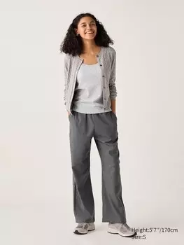 Фланелевые брюки Uniqlo, серый