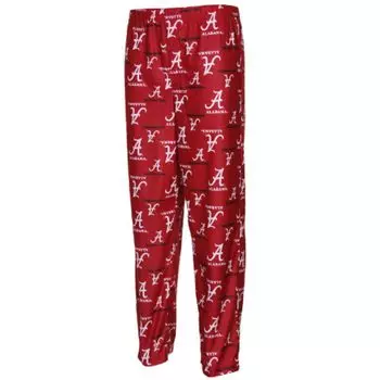 Фланелевые пижамные штаны с логотипом Alabama Crimson Tide Youth Crimson Team Unbranded