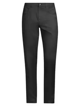 Фланелевые шерстяные брюки Canali, зеленый