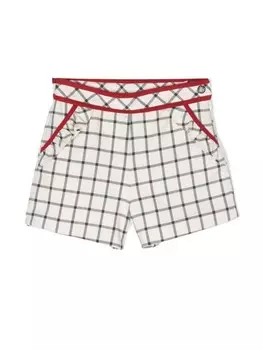 Фланелевые шорты в клетку Patachou, нейтральный цвет