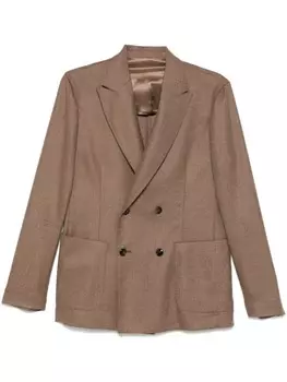 Фланелевый блейзер Barba, коричневый