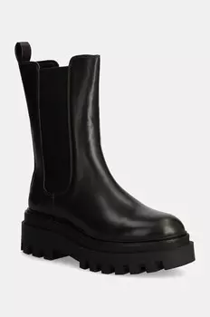 FLATFORM CHELSEA BOOT MG LTH кожаные ботинки челси Calvin Klein Jeans, коричневый