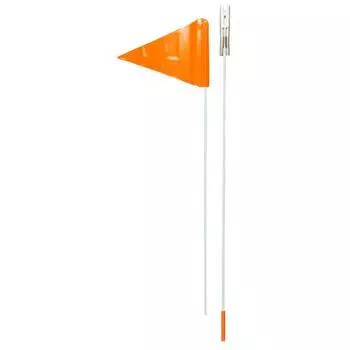 Флажок безопасности для детского велосипеда оранжевый BTWIN, неоновый кроваво-оранжевый