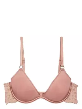 Fleur Du Mal бюстгальтер Charlotte Spacer с глубоким вырезом, нейтральный цвет