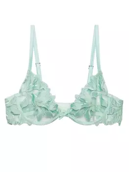Fleur Du Mal бюстгальтер Lily на косточках, зеленый