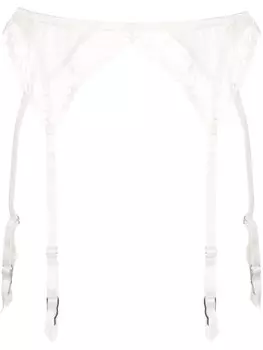 Fleur Du Mal кружевная подвязка Gardenia, белый