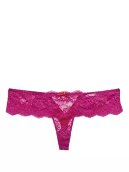 Fleur Du Mal трусы-стринги Naomi с цветочным кружевом, фиолетовый
