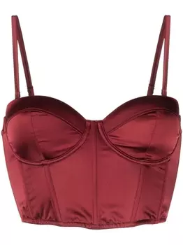 Fleur Du Mal укороченный топ Hamptons, красный