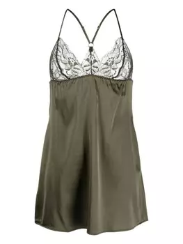 Fleur Of England шелковая комбинация Ingrid, зеленый