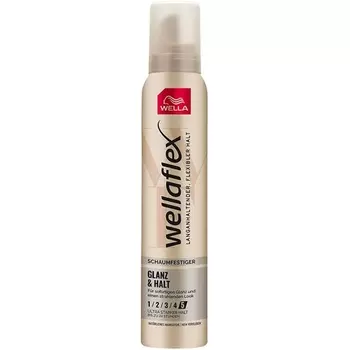 Flex Shine & Hold Пена-стойкая ультрасильная 200 мл Wella