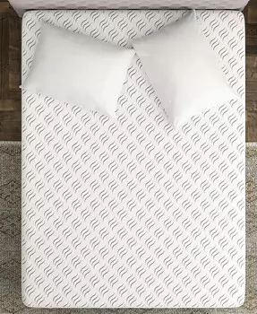 Flex Угольный наматрасник, полный Sealy, белый