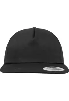 Flexfit Flex Cap " Flexfit Snapback Неструктурированная 5-панельная крышка Snapback", черный