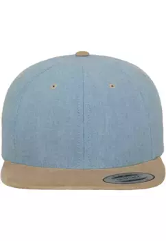 Flexfit Flex Cap " Flexfit Unisex Chambray-Suede Snapback", синий