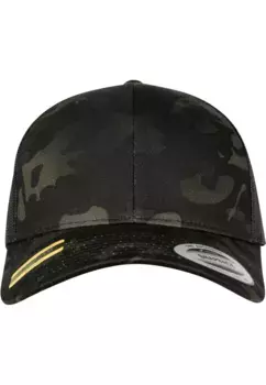 Flexfit Flex Cap " Flexfit Unisex Retro Trucker Multicam", черный