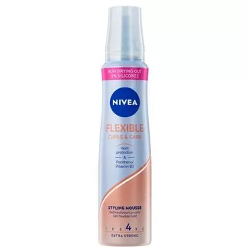 Flexible Curls & Care, Пенка для укладки для вьющихся волос, 150 мл Nivea