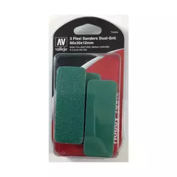 FlexiSander, двухзернистый, 80x30x12 мм, Hobby Tools (Vallejo)
