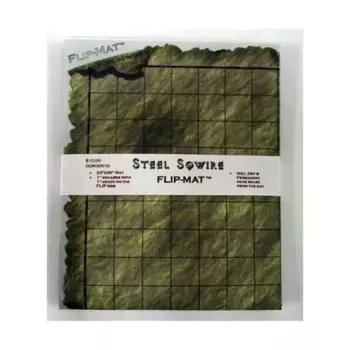 Флип-коврик — квадраты 24 x 30 дюймов, 1 дюйм и шестигранники 1 дюйм, Gaming Aids (Steel Sqwire)