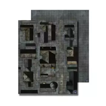 Флип-мат - Улицы города (первое издание), GameMastery - Flip-Mats - Building, City & Village Locales