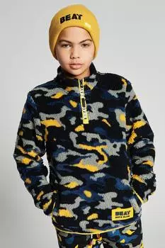 Флис Borg с четвертью молнией Trail 'Trail' Beat Boyz Club, желтый