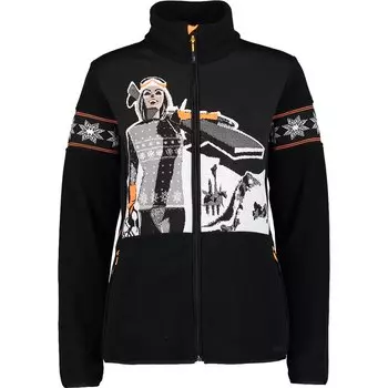 Флис CMP 31J1136 full zip, черный
