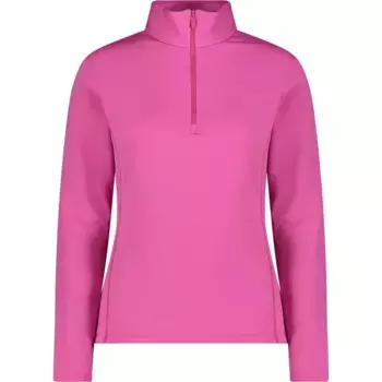 Флис CMP Stretch 38E1596 half zip, розовый