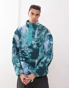 Флис Columbia Helvetia II Printed Half Snap, цвет синий