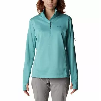 Флис Columbia Park View™ Grid Half Zip, синий