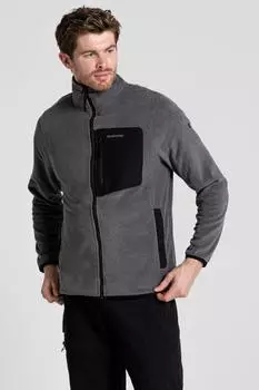 Флис Corey Plus из переработанного материала с молнией во всю длину Craghoppers, серый