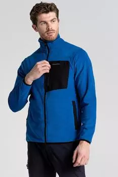 Флис Corey Plus из переработанного материала с молнией во всю длину Craghoppers, синий