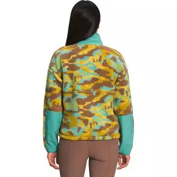 Флис Cragmont с принтом, кнопками 1/4 женские The North Face, цвет Wasabi Dazzle Camo Print