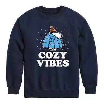 Флис для мальчиков 8–20 лет Peanuts Cozy Vibes Snoopy Licensed Character, синий