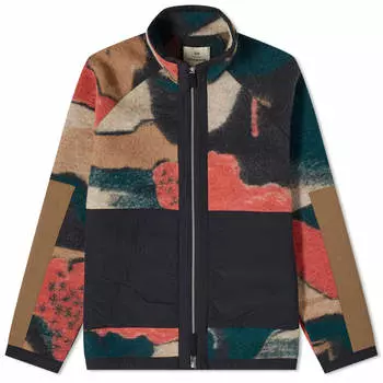 Флис Folk Art Jaquard Signal, темно-синий