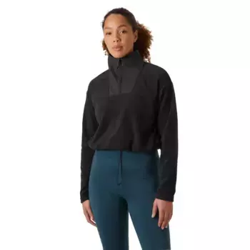 Флис Helly Hansen Daybreaker Cropped half zip, черный